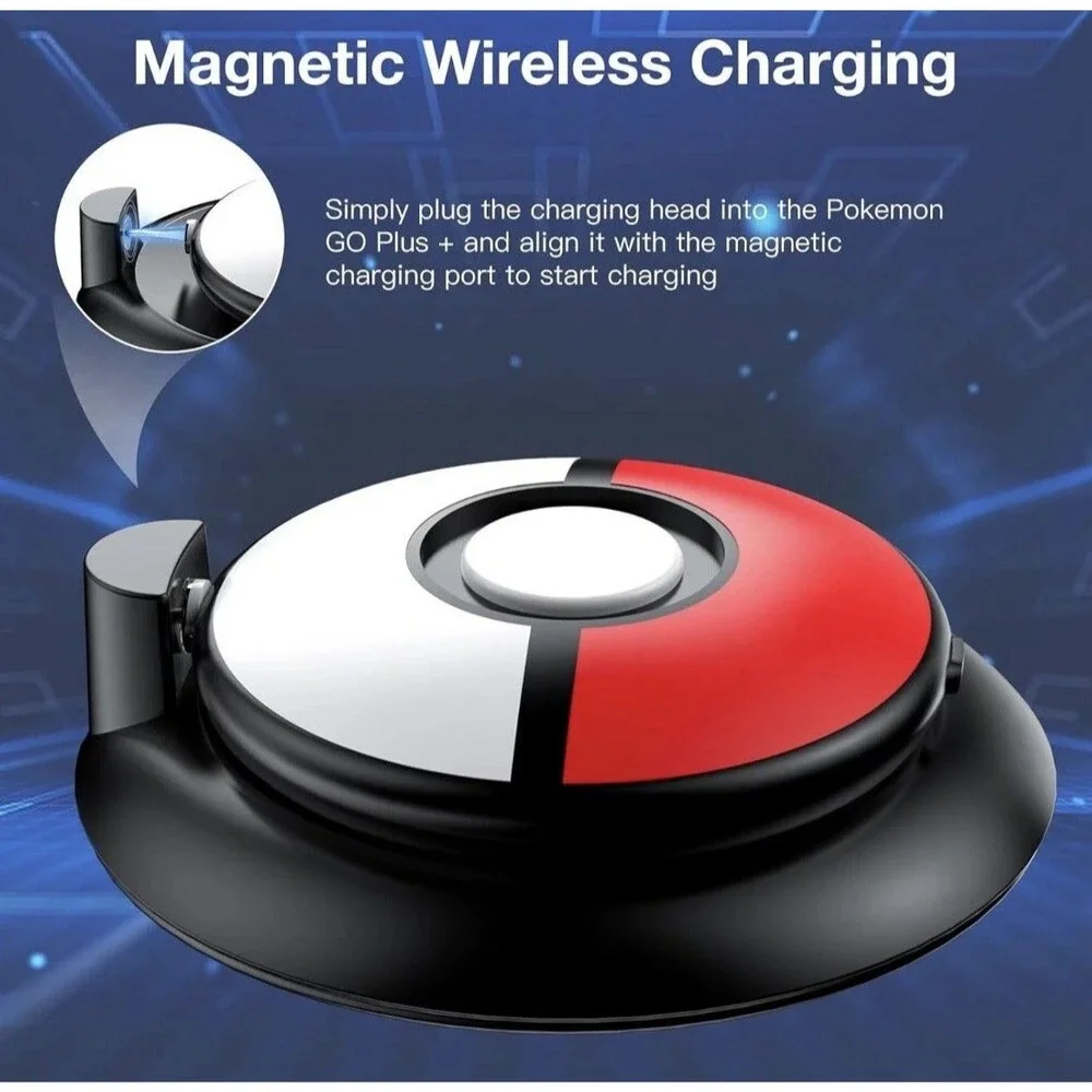 Poke GO Plus + Charger Poke GO Plus Plus Charging Dock With Silicone Case For...